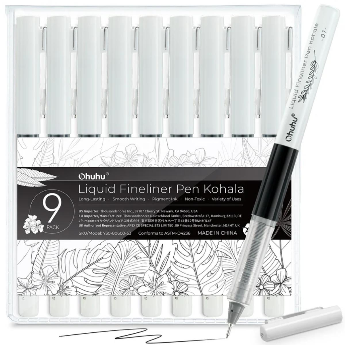 Kit Ohuhu Kohala Fineliner 9 Unidades